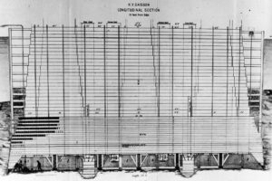 Brooklyn Bridge Manhattan Caisson Drawing